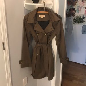 MICHAEL by Michael Kors lined hooded trench coat